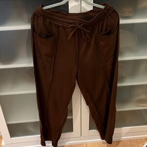 NEW Comfy Finds You Super Soft Women's Brown Joggers Size L